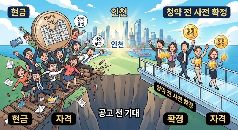 인천 청약 예정 아파트 2026, 공고 전 기대보다 먼저 갈리는 현금과 자격