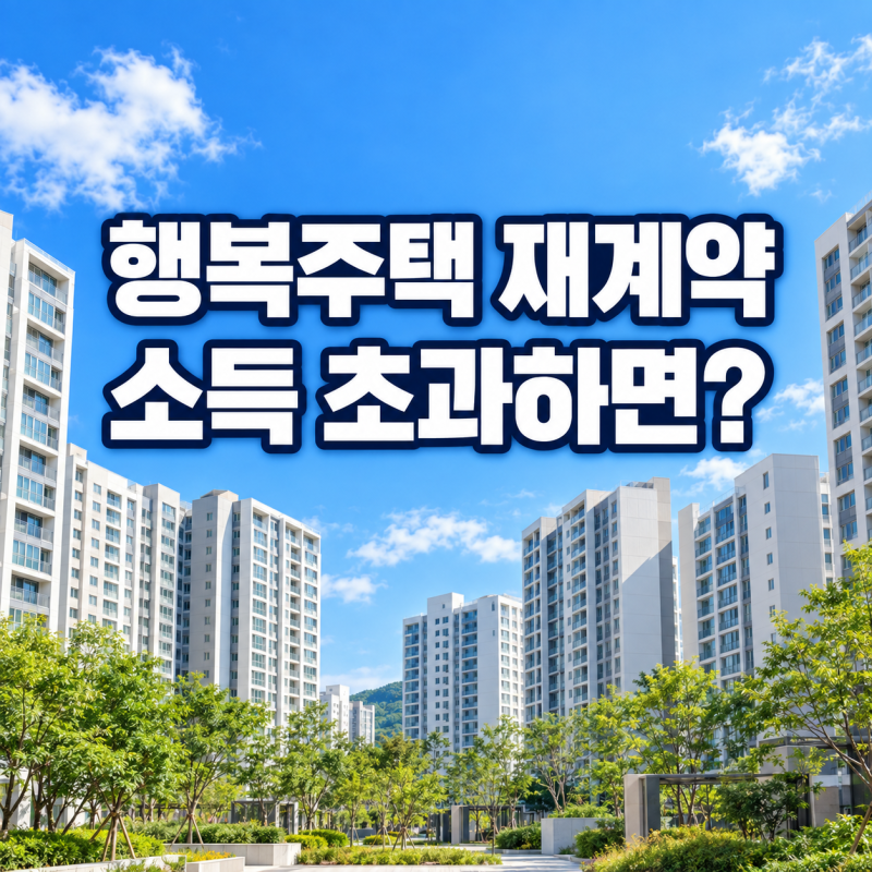 행복주택 재계약 소득 초과, 바로 퇴거해야 할까?