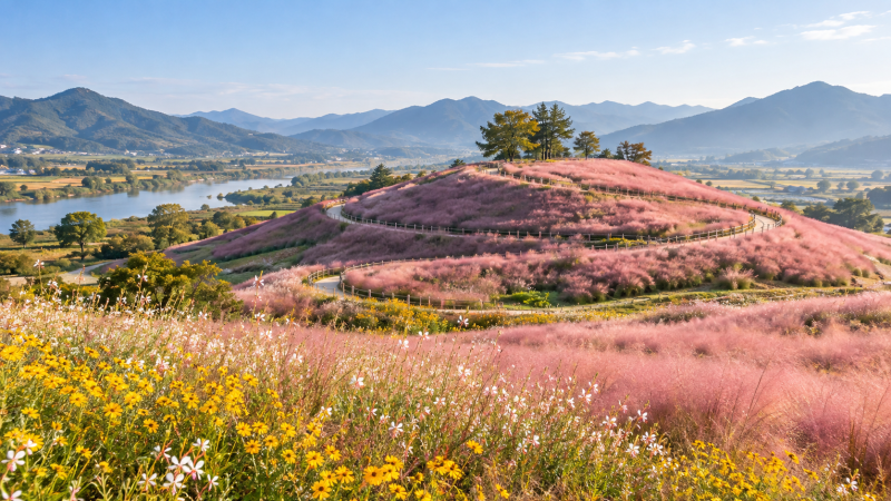 경남 가을꽃 명소 ｜핑크뮬리·코스모스·국화 보러 가볼 만한 곳 추