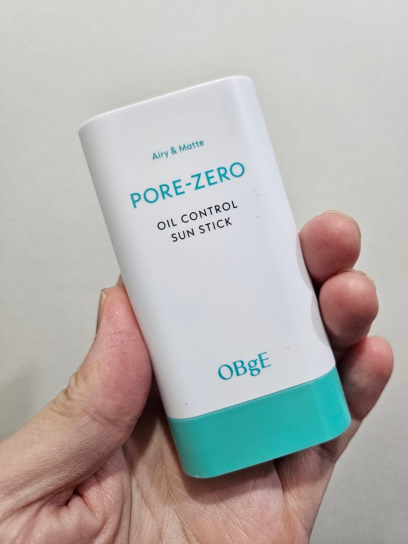 여름철 유분 폭발 피부, 이 선스틱 하나로 해결 – 오브제 포어 제로 오일 컨트롤 선스틱 후....