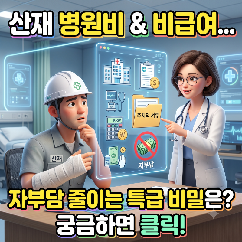 산재 병원비 처리 및 비급여 항목 청구 완벽 가이드: 주치의 서류와 자부담 줄이는 법
