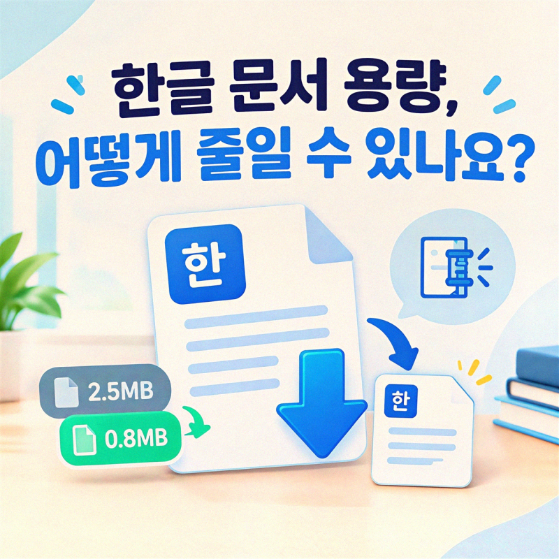 한글 문서 용량 최적화, 기초를 쌓아가는