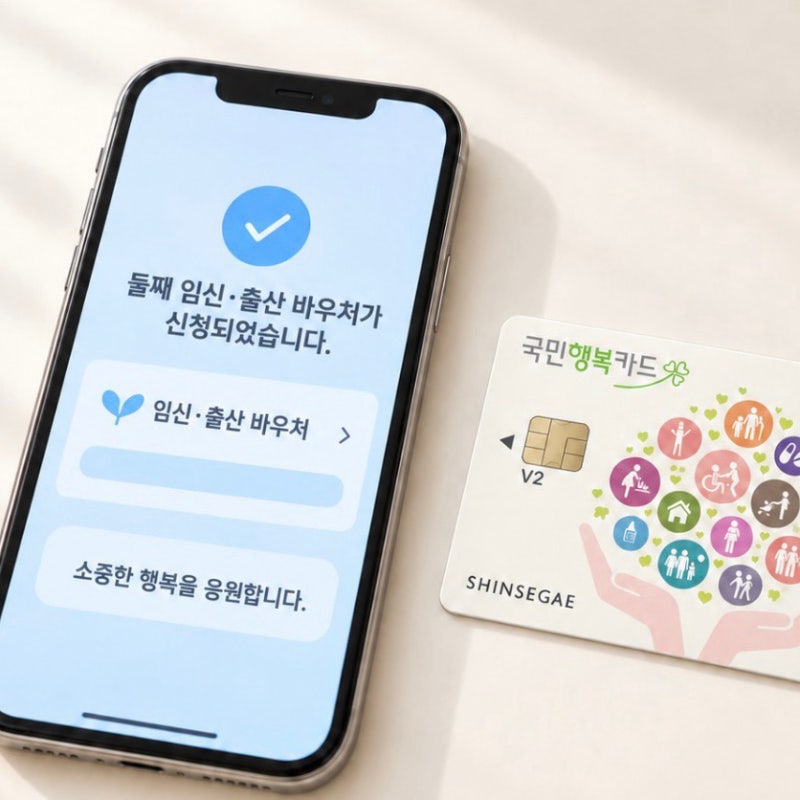 둘째 국민행복카드 새로 발급해야 할까? 기존 삼성카드 바우처 신청과 잔액 주의사항