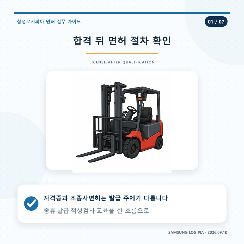 건설기계조종사면허 발급｜신청서류·적성검사·안전교육 관리