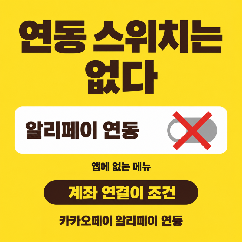 "연동 메뉴가 없어요" 카카오페이 알리페이 연동 결제 조건과 순서