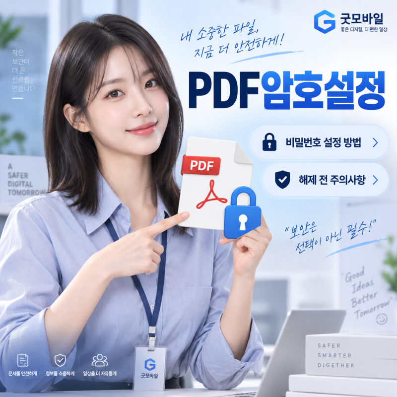 PDF암호설정 비밀번호 걸기부터 해제 전 주의사항까지