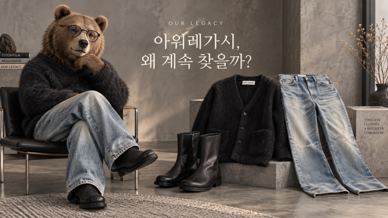 아워레가시 리뷰｜써드컷·가디건·카미온 부츠, 30대 남자 입문 포인트