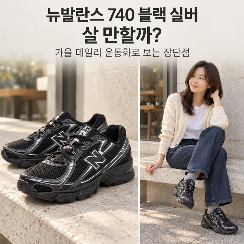 뉴발란스 740 블랙 실버 살 만할까? 가을 데일리 운동화로 보는 장단점