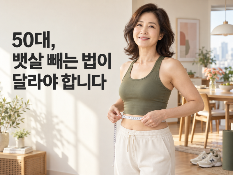 50대 여성 뱃살 빼는 법｜적게 먹어도 배만 남는 이유와 달라져야 할 감량 전략