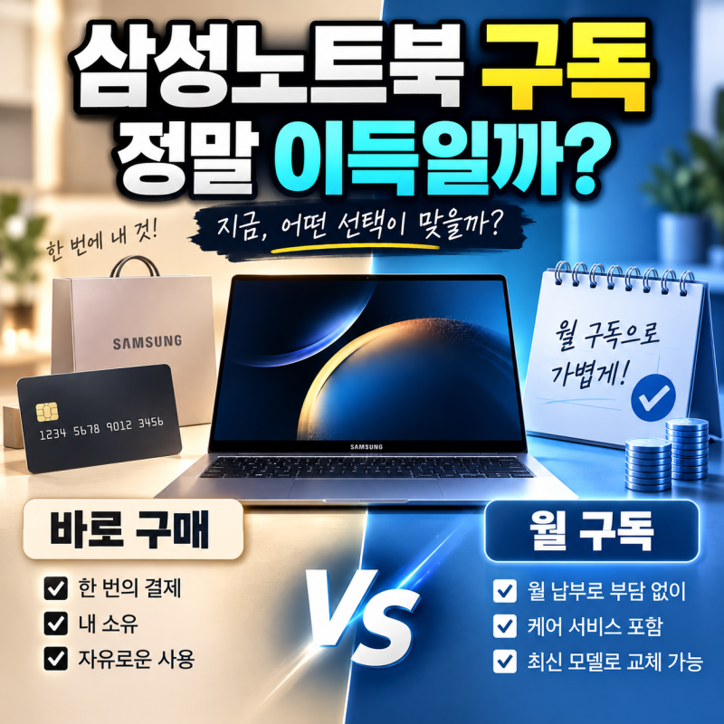 삼성노트북 구독 정말 이득일까? 다들 모르는 계산법 혹시 아세요?