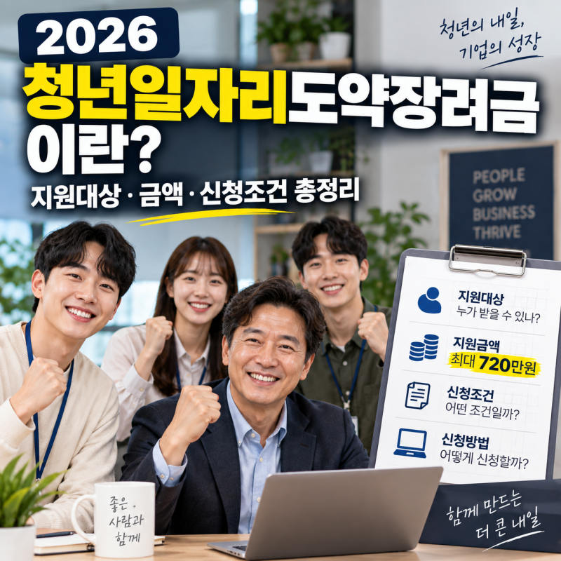청년일자리도약장려금이란? 지원대상·금액·신청조건 총정리
