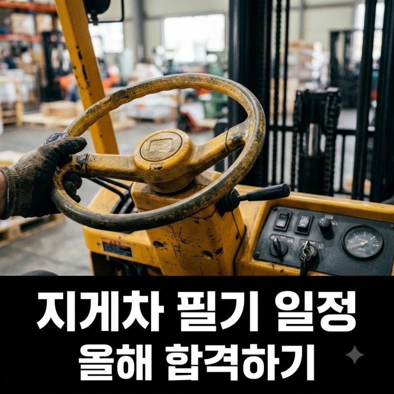 "한 달에 3번이나?" 지게차운전기능사 필기 일정, 올해 남은 기회는..