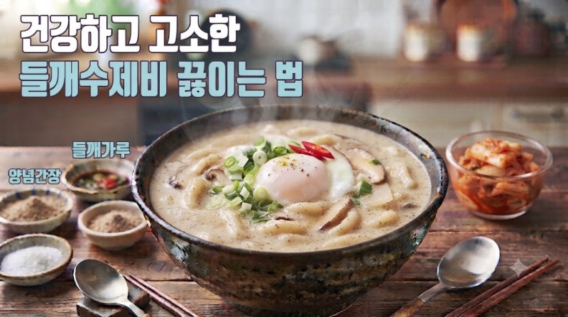 건강하고 고소한 들깨수제비 끓이는 법