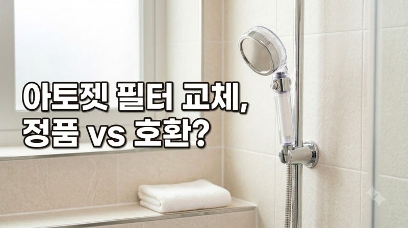 제니 아토젯 샤워기 정품 vs 호환 필터 완벽 비교: 규격·성능·가격 차이 총정리