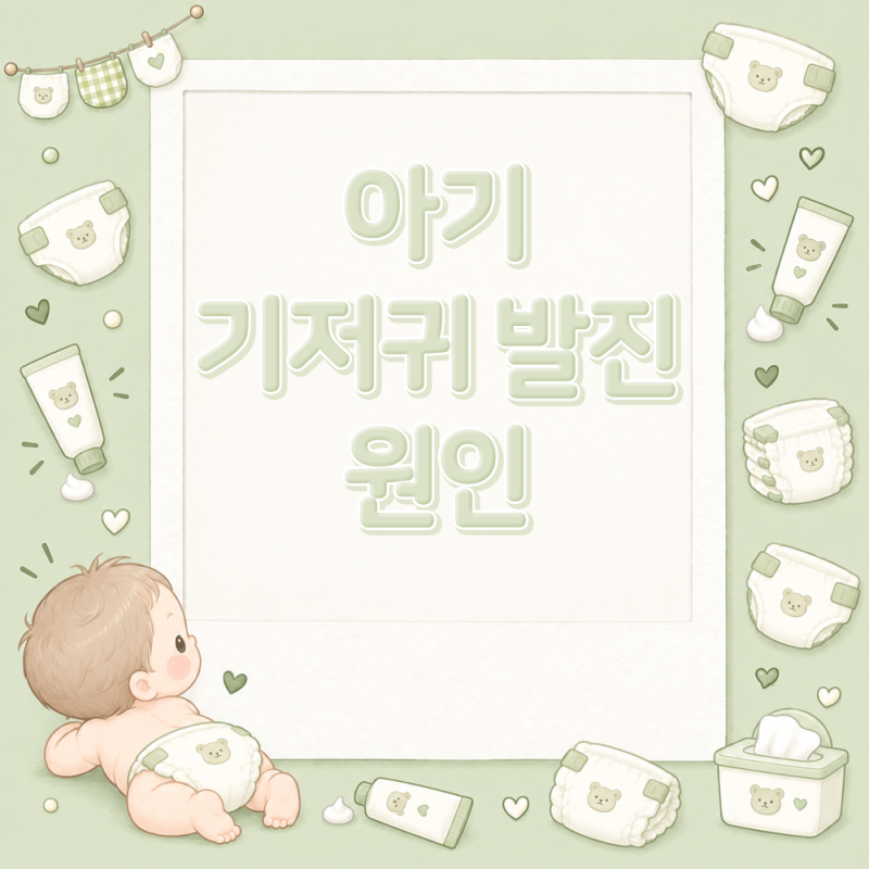 아기 기저귀 발진 원인과 증상, 관리법까지 총정리