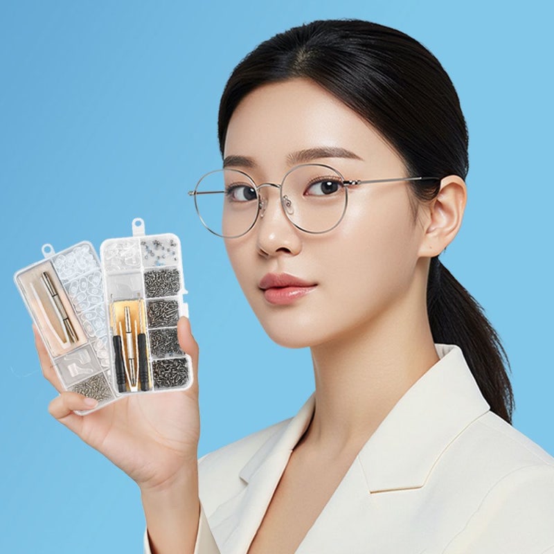 안경 코받침 수리 키트로 나사와 다리 교체하는 법