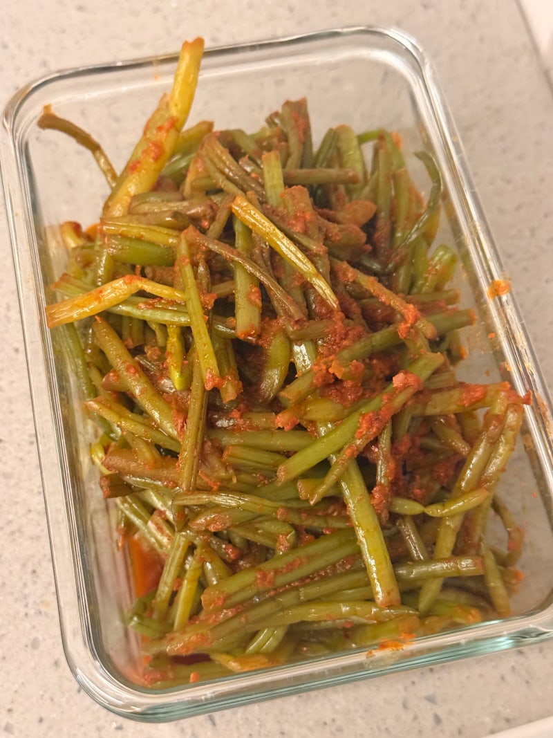 고구마순무침·볶음｜강된장 호박잎쌈, 선택미학 제철나물