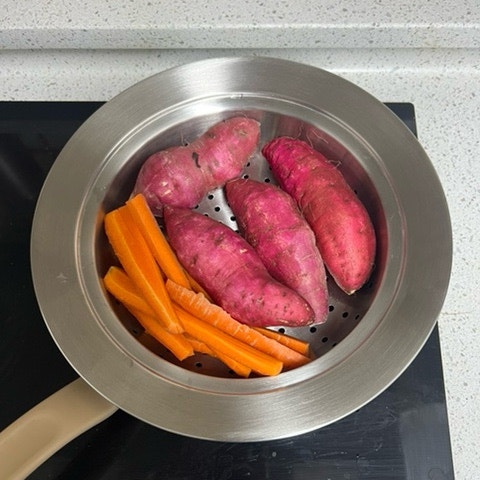 매일 야채찜 먹으려고 산 자주JAJU 스텐 찜기 연마제 제거부터 찜까지