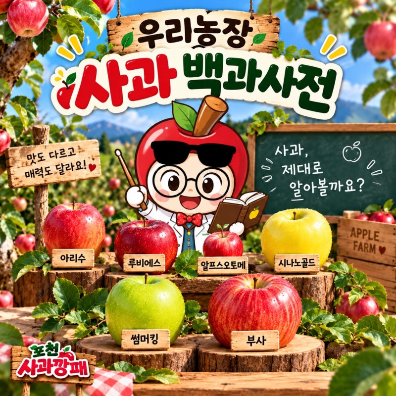 포천 사과체험, 사과는 다 같은 사과가 아닙니다 사과깡패 사과백과사전