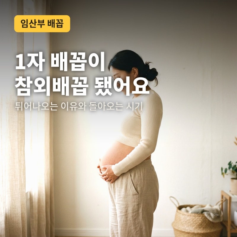 임산부 배꼽 통증과 튀어나오는 이유, 1자 배꼽이 참외배꼽 됐던 기록