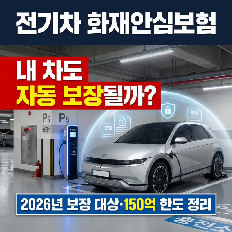 전기차 화재안심보험, 내 차도 자동 보장될까? 2026년 150억 보상 총정리