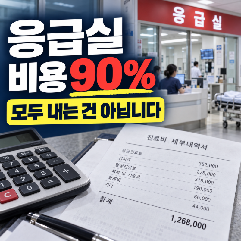 응급실 비용 얼마 나올까? KTAS 등급과 90% 부담 기준 정리