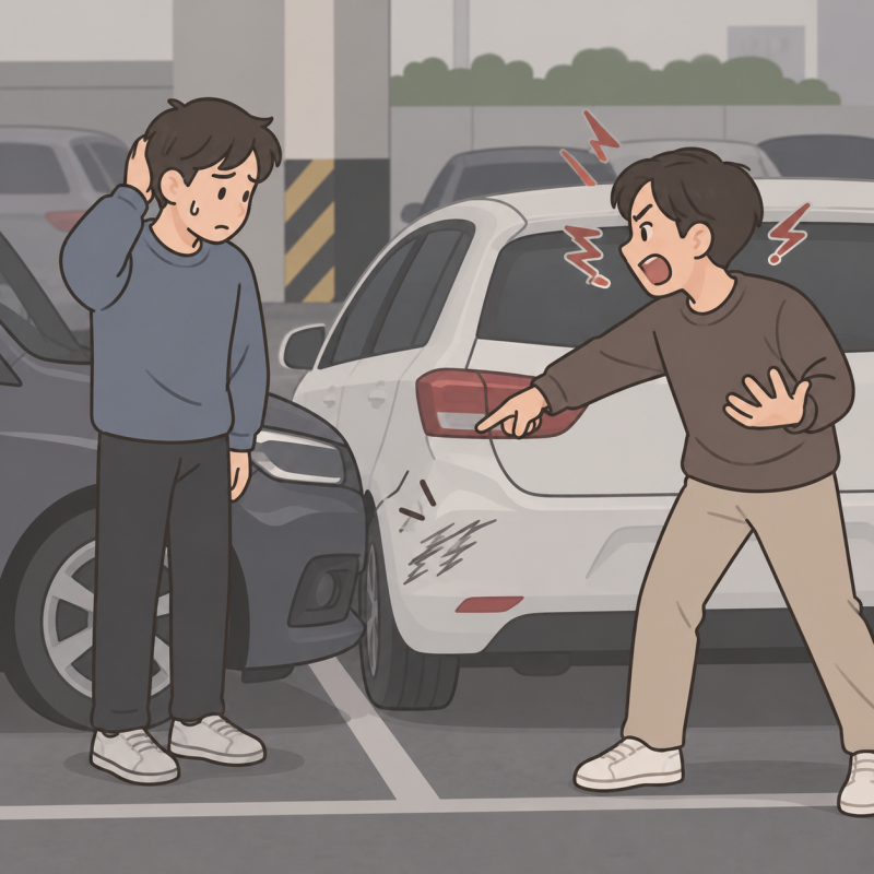 주차사고, 상대가 과한 수리비를 요구해요