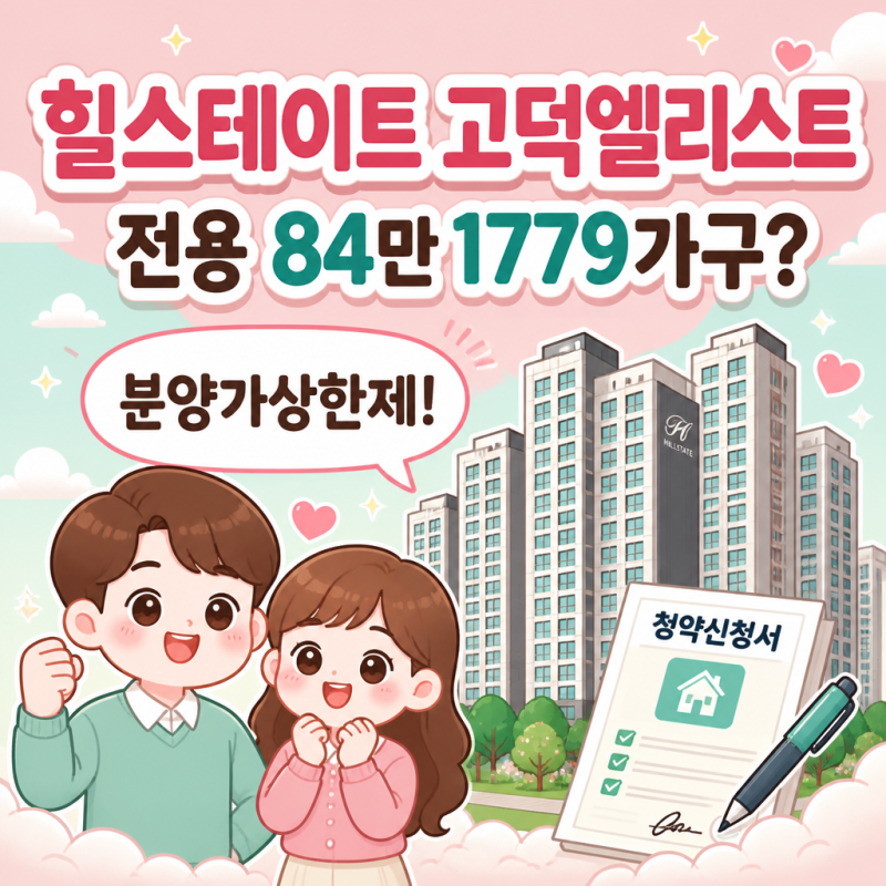 "전용 84만 1,779가구?" 힐스테이트 고덕엘리스트 분양 정리