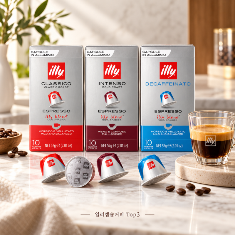[일리커피캡슐 추천] 네스프레소 호환 캡슐 커피 Top3 직접 마셔본 솔직 후기(illy)