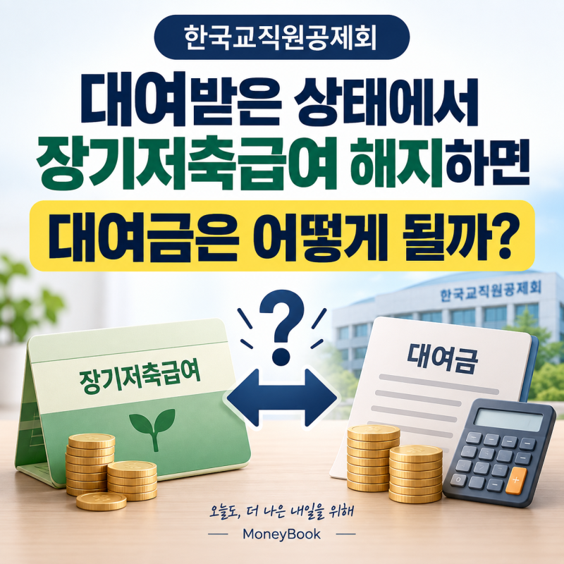 교직원공제회 대여받은 상태에서 장기저축급여 해지하면 대여금은 어떻게 될까?