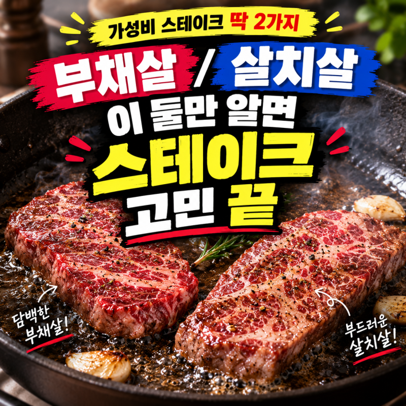 부채살 살치살, 이 둘만 알면 스테이크 고민 끝