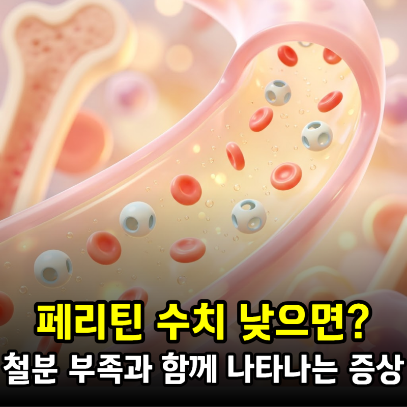 페리틴 수치 낮으면 몸이 보내는 신호는? 철분 부족과 함께 나타나는 증상
