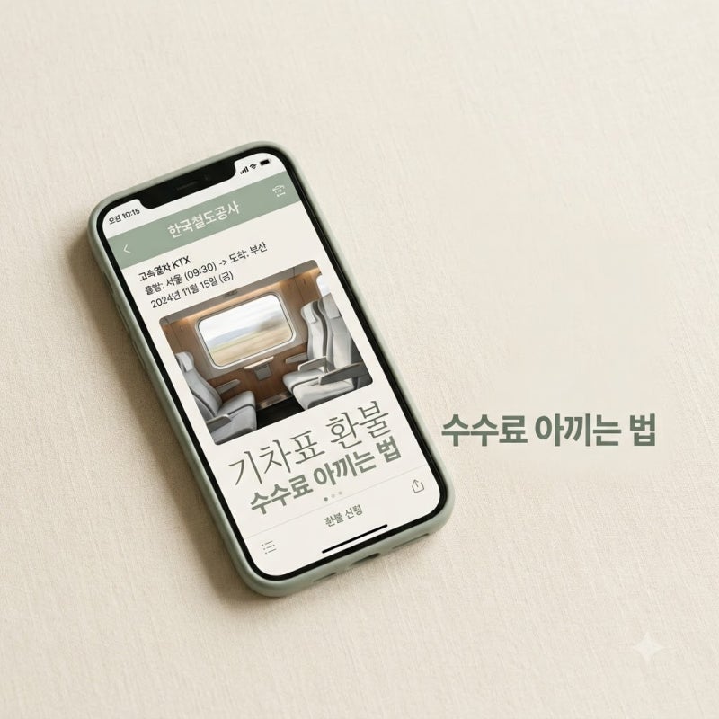"진작 취소할걸.." 코레일 기차표 환불, 400원만 내고 돌려받는 골든타임