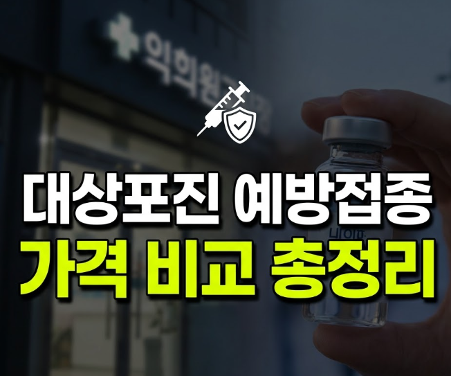 대상포진 예방접종 가격 비교 주기 나이 및 종류 총정리(+실비)