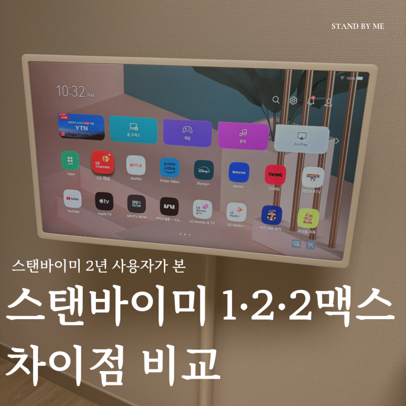 LG 스탠바이미 2년 사용자가 본 스탠바이미1·스탠바이미2·스탠바이미2 맥스 가격 비교 차이....