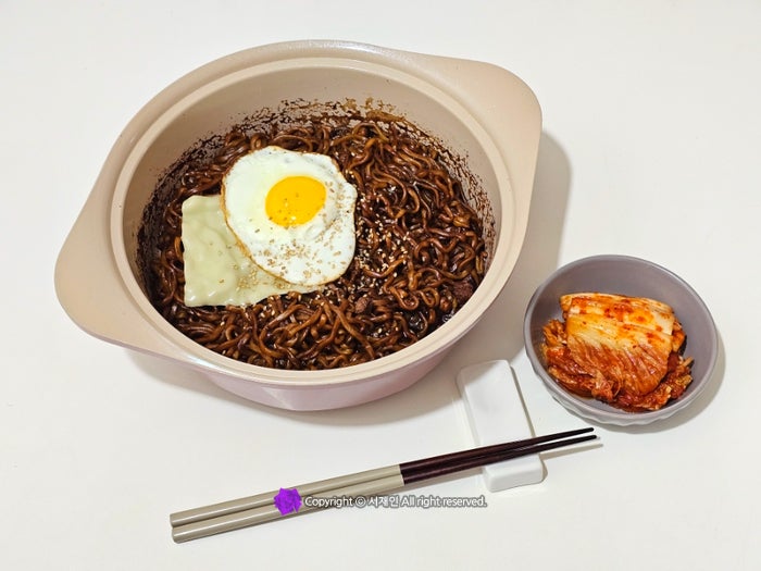 삼양식품 우지 짜르르 2개 물 양 맛있게 끓이는법 짜계치 레시피♪