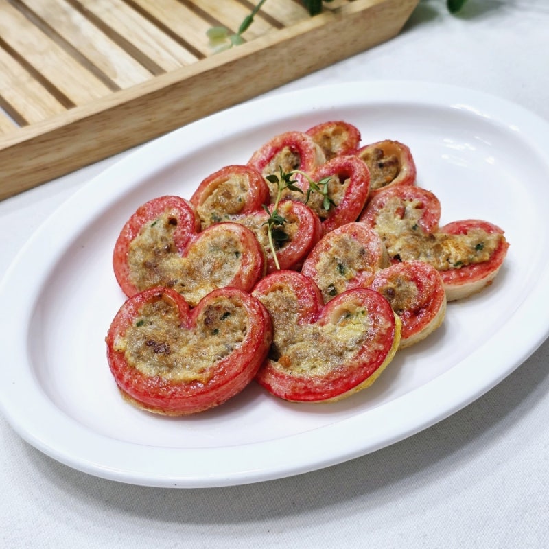 맛살전 만들기 동그랑땡 반죽 활용 하트맛살전 추석 명절전