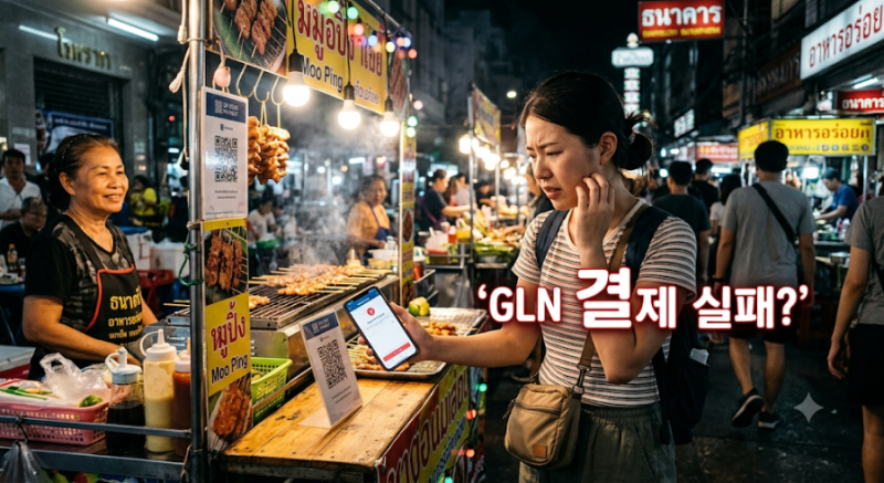 태국 여행 갔다가 GLN QR결제 안 된다?…현금 없으면 진짜 당황할 수 있습니다