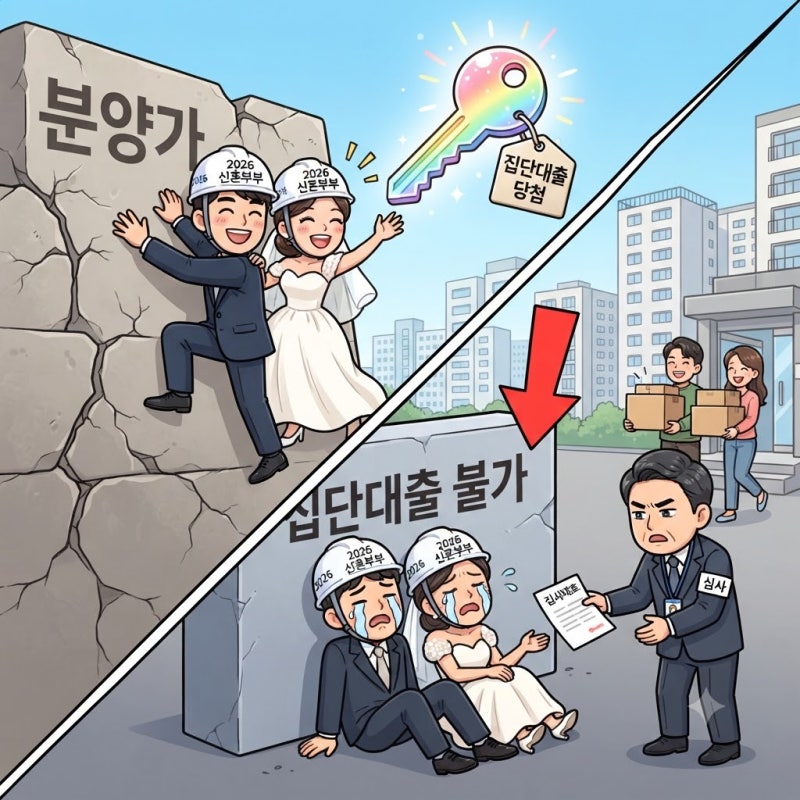 신혼부부 공공분양 중도금 대출 한도, 2026년엔 분양가보다 집단대출 유무가 먼저 갈립니다