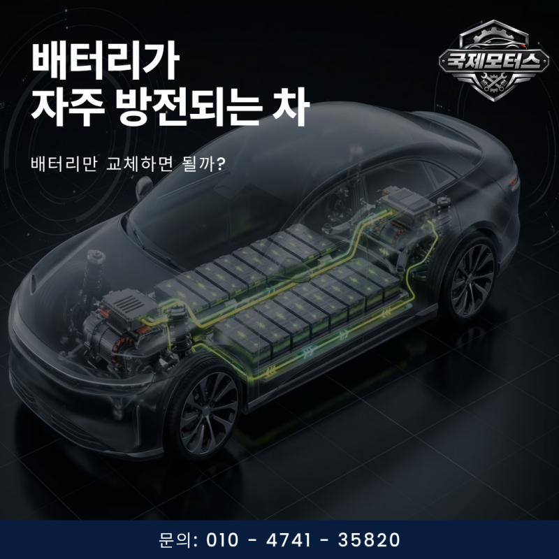 배터리가 자주 방전되는 차량 배터리만 교체하면 될까