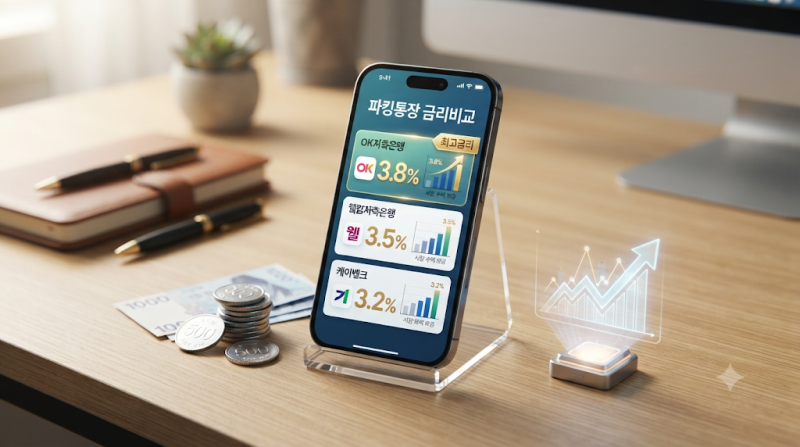 지금 가입할 만한 파킹통장 금리비교! 최고금리 추천 3가지 2026