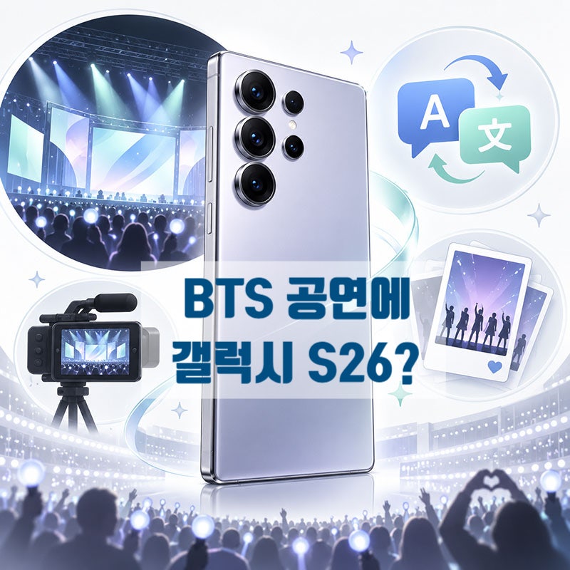 BTS 공연에 갤럭시 S26 울트라가? 삼성 협업에서 달라진 점 정리