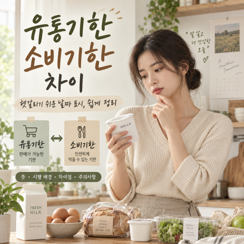 유통기한소비기한차이 쉽게 정리한 뜻과 주의 사항