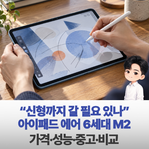 “신형까지 갈 필요 있나” 아이패드 에어 6세대 M2 가격 차이가 선택 가른다 | 가격·성능·중....