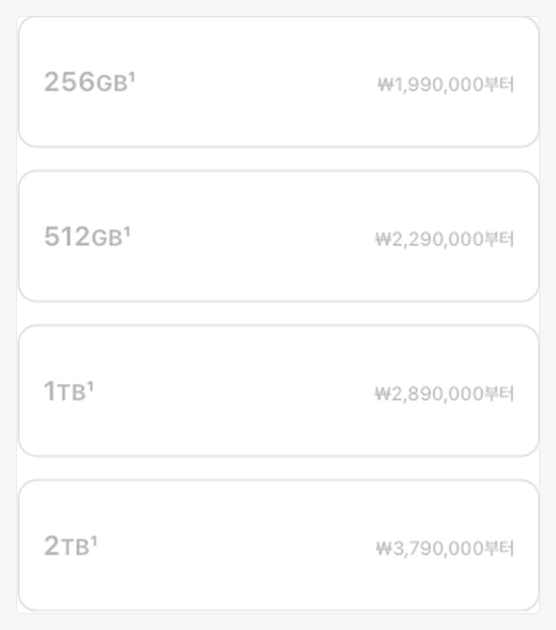 "20만원 올랐다면서요" 아이폰18 프로, 2TB는 80만원 올랐습니다
