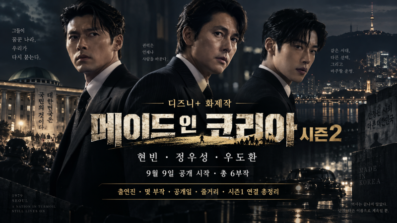 메이드 인 코리아 시즌2 공개! 현빈·정우성·우도환 몇부작? 공개일·줄거리·시즌1 연결 총정....