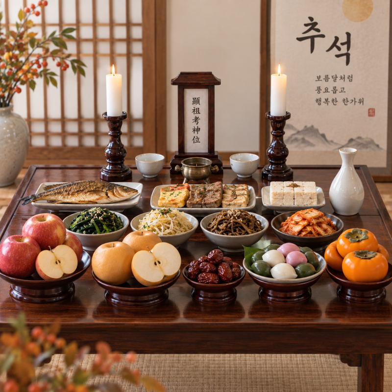 추석 차례상 음식과 상차림, 차례 지내는 법·순서까지 정리