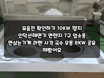 모음전 확인하기 10KW 웰치 인덕션해면기 면렌지 7구 업소용 면삶는기계 라멘 사각 국수 우동 ....