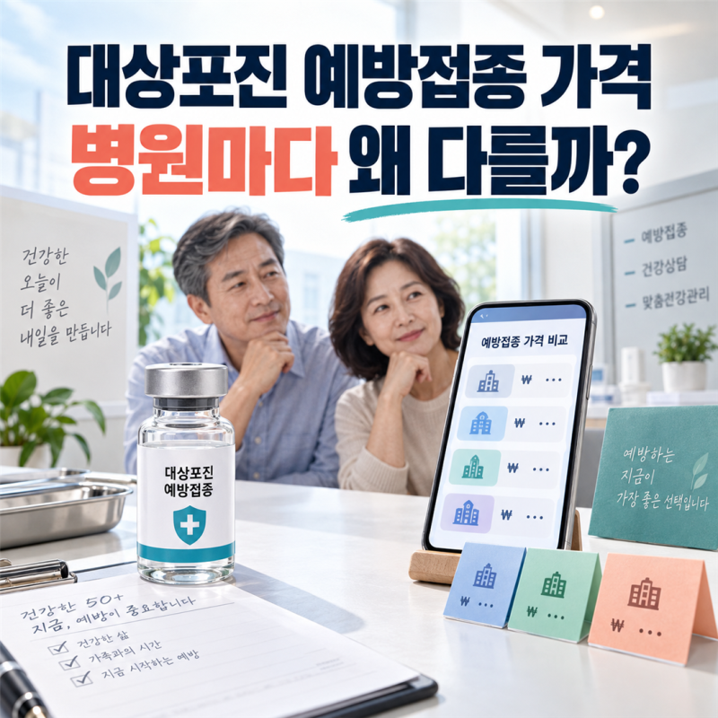 대상포진 예방접종 가격 조회, 1회 가격만 보면 안 되는 이유와 병원 비교 순서