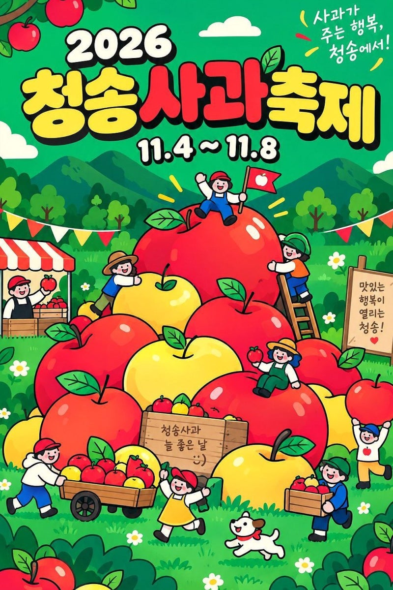 2026 청송사과축제 일정 및 주차 초대가수 총정리